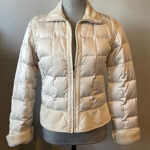 Winter White Via Spiga Puffer Coat